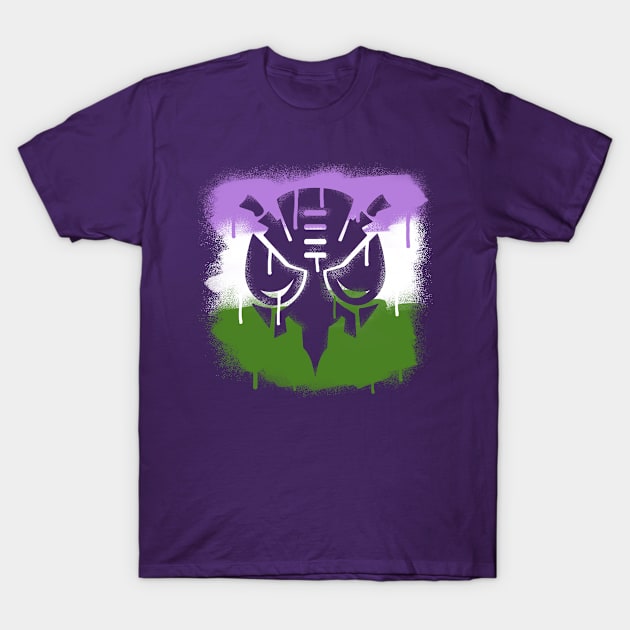 Genderqueer Predacon T-Shirt by candychameleon